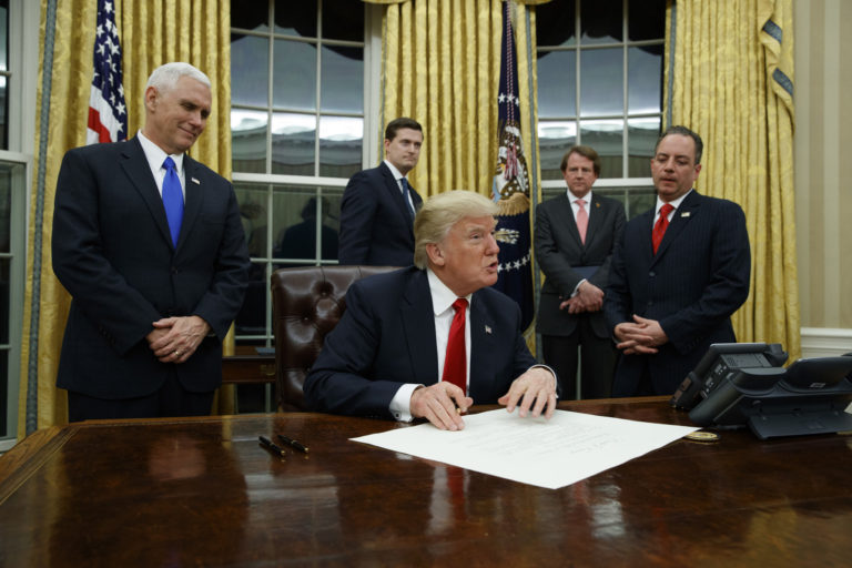 Trump Signs First Executive Order – Adios Obamacare!
