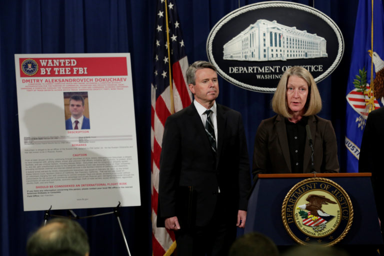 U.S. charges Russian spies, hackers in massive Yahoo hack