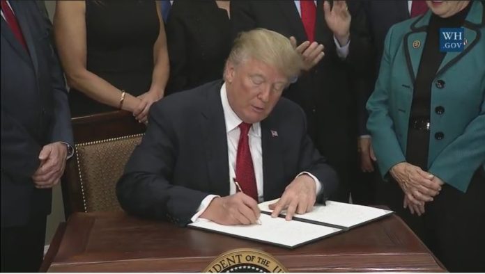 President Trump uses his pen to tackle Obamacare