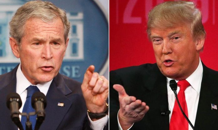 George W. Bush and Donald Trump