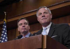 Richard Burr and Mark Warner, in charge of the Senate Russia probe