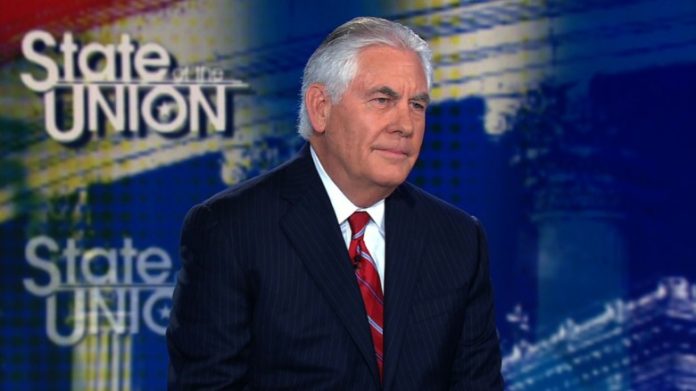 Sec. of State Rex Tillerson