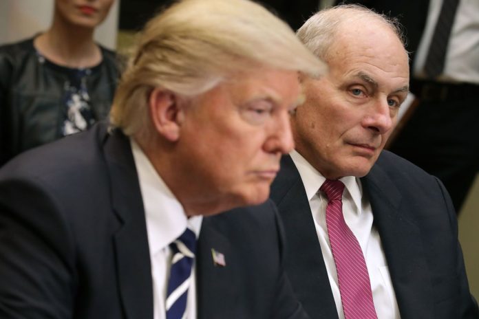 President Trump and Chief of Staff John Kelly