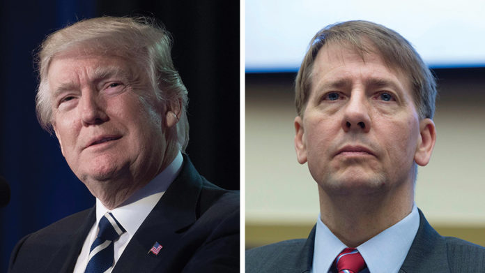 Consumer Financial Protection Bureau Head and Trump