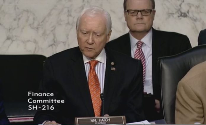 Sen. Orrin Hatch Chairman Senate Finance Committee