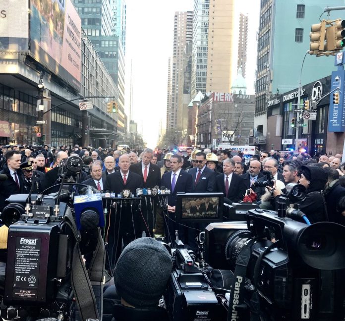 Press Conference New York Explosion