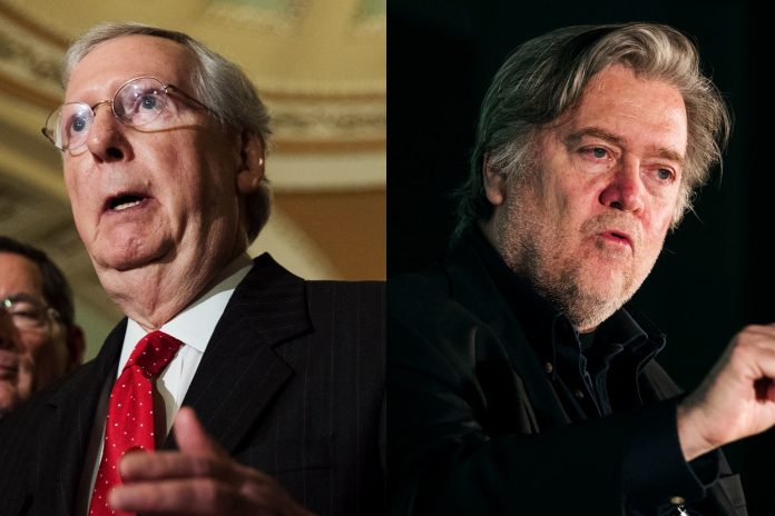 Steve Bannon vs. Mitch McConnell, GOP civil war