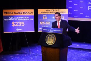 Gov. Andrew Cuomo announces minimum wage hikes, tax cuts