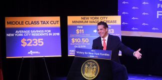 Gov. Andrew Cuomo announces minimum wage hikes, tax cuts