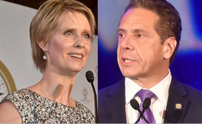 Actress Cynthia Nixon-- New York Gov. Cuomo