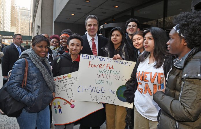 Gov. Cuomo joins nationwide students walkout