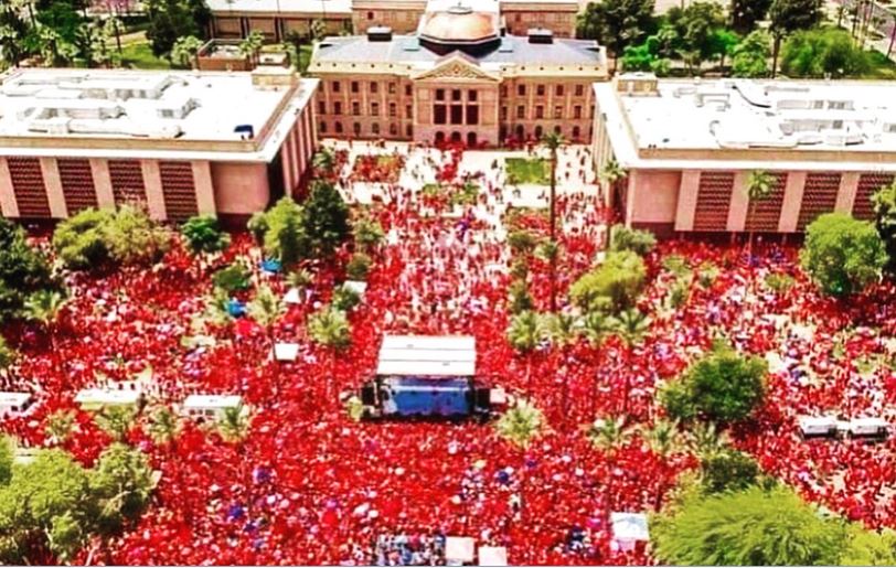 Arizona Teachers RedforED movement Third Day Strike