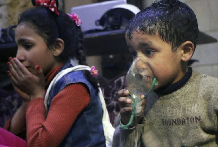 Trump threatens ‘Animal Assad’ for mindless chemical attack on women and children