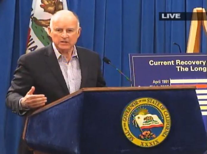 Gov. Brown discusses revised California budget