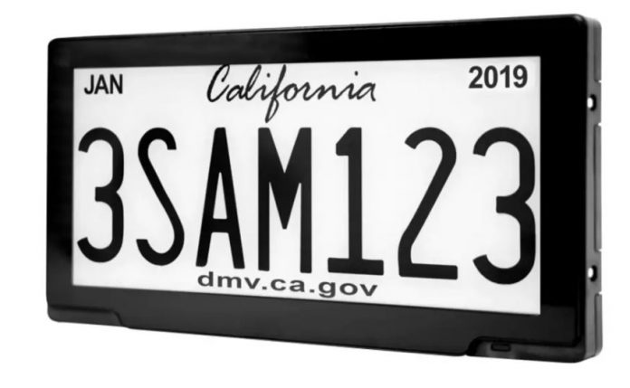 California Digital License Plates