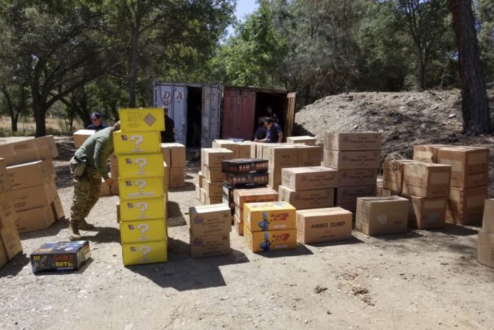 CAL FIRE Seized Illegal Fireworks
