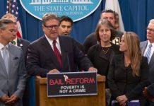 California on the brink to ending ending money bail system