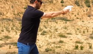 Defense Distributor Founder Cody Wilson firing 3D printed gun