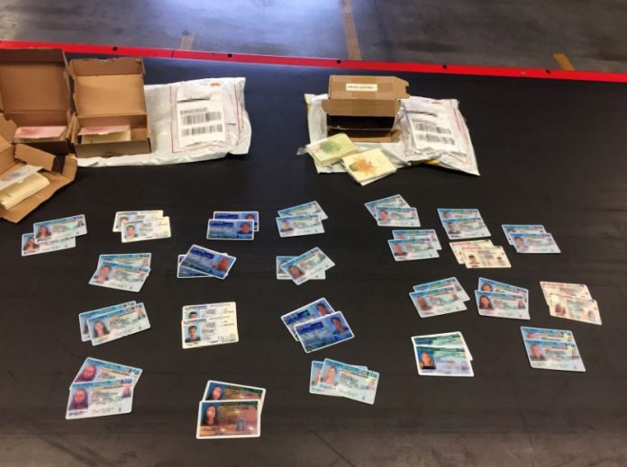 CBP Officers Philadelphia seize 500 fake driver's licenses