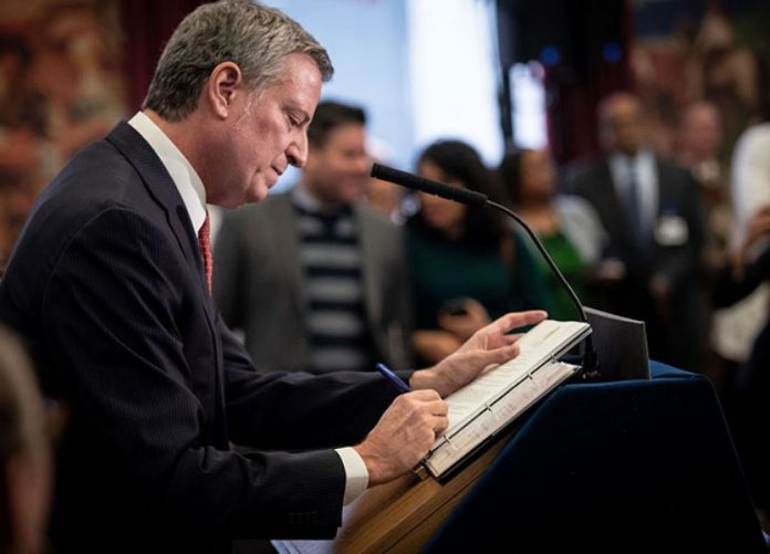 New York City Mayor Bill de Blasio