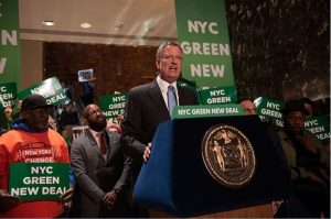 New York City Mayor Bill de Blasio-NYC Green New Deal