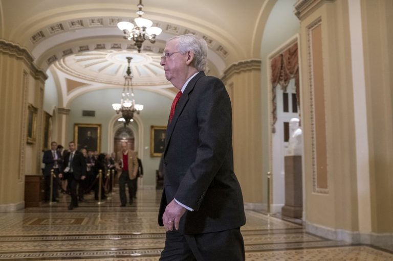 McConnell abruptly eases impeachment limits
