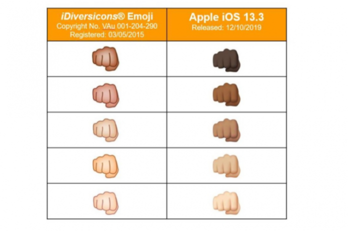 Apple accused of copyright infringement emoji