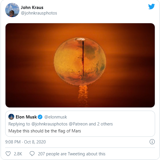 mars flag USA Herald