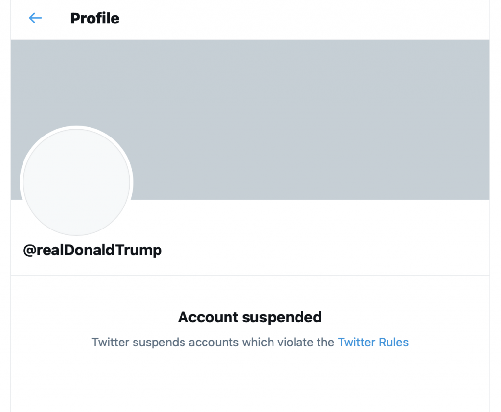 Twitter bans Trump account permanently