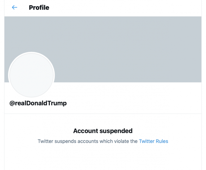 Twitter bans Trump account permanently