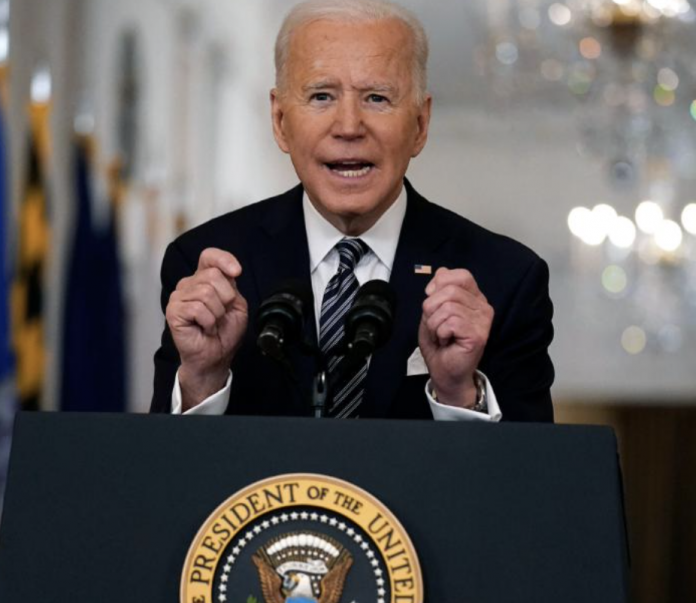 President Joe Biden claims credit for Trump's COVID-19 vaccination progress