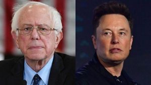 Senator Bernie Sanders and Elon Musk