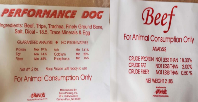 Bravo Packing contaminated pet food dog food