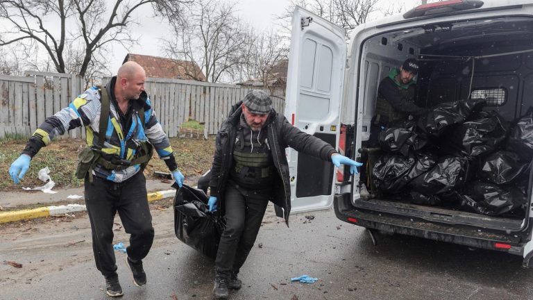 Zelensky visits scenes of Russian Atrocities in Ukraine 