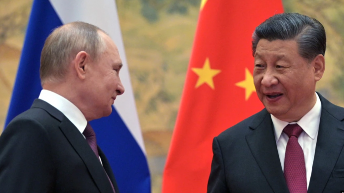 From Left To Right - Vladimir Putin, President of Russia - Xi Jinping President of The People's Republic of China