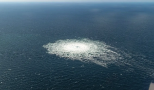 Damaged Nord Stream pipelines, images from the Danish military.