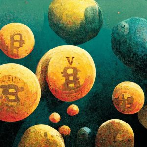 Bitcoin cryptocurrency - Art by Rochdi Rais