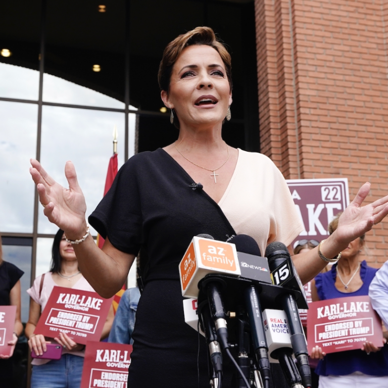 Kari Lake Trades Blows With Arizona Democrat Running For Senate