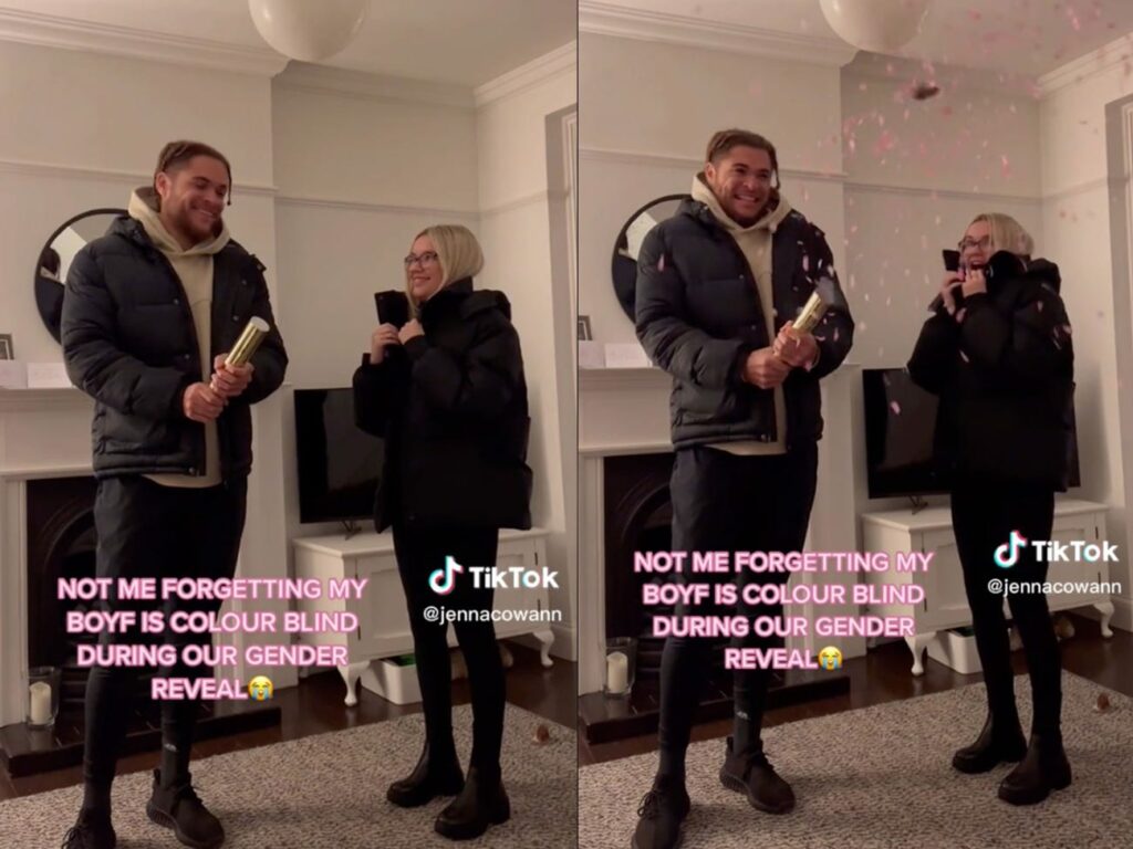 Jenna Cowan's "gender reveal"