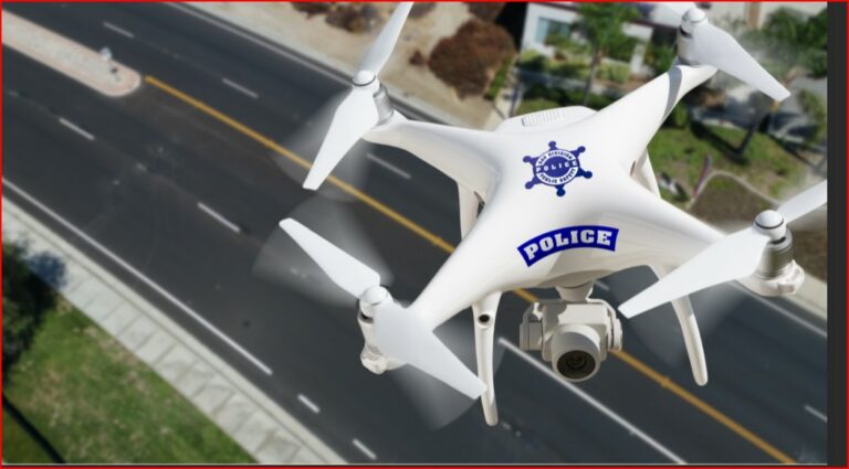 Police drone tracks teens throwing large rocks on cars 