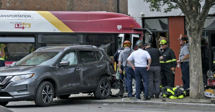 bus crash in baltimore