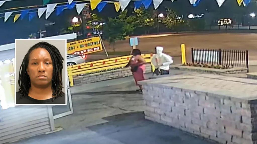 Mother and Son Shoot Man