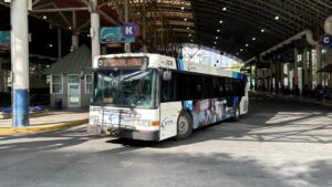 man shot in transit center