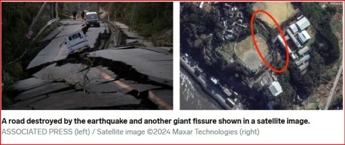 Japan earthquake damage