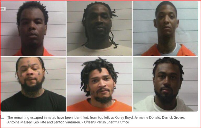 Update: New Orleans Jailbreak and Multistate Manhunt