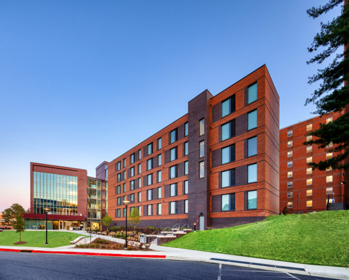 Architectural photos at the NCCU Campus in Durham, NC on April 1, 2022. Photo by Randy Sartin Photography.