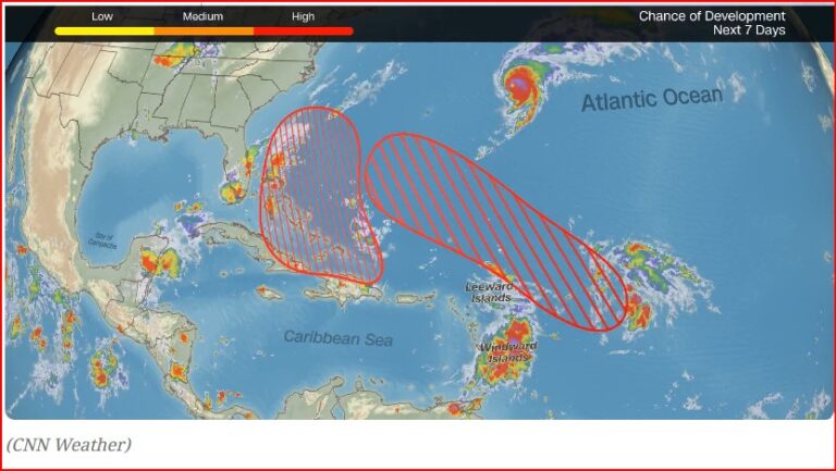 Tropical Storm Humberto Forms in Atlantic as Another System Threatens East Coast