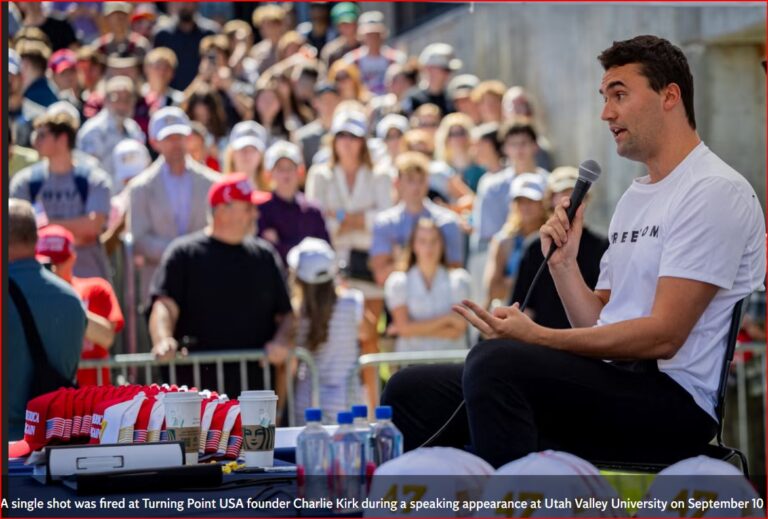 Conservative Activist Charlie Kirk Fatally Shot at Utah Valley University Event