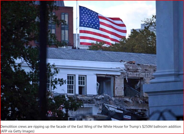 Trump’s $250 Million Whitehouse Ballroom Project Sparks Uproar and Political Backlash