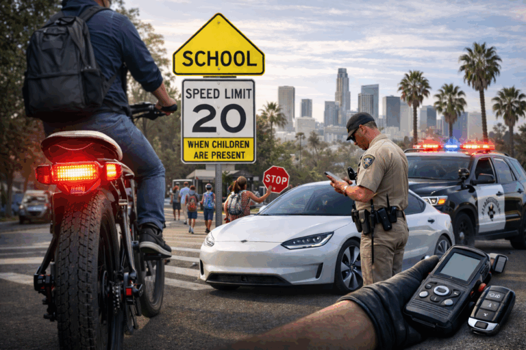 California’s 2026 Traffic Laws Bring New Rules for E Bikes Schools and Self Driving Cars
